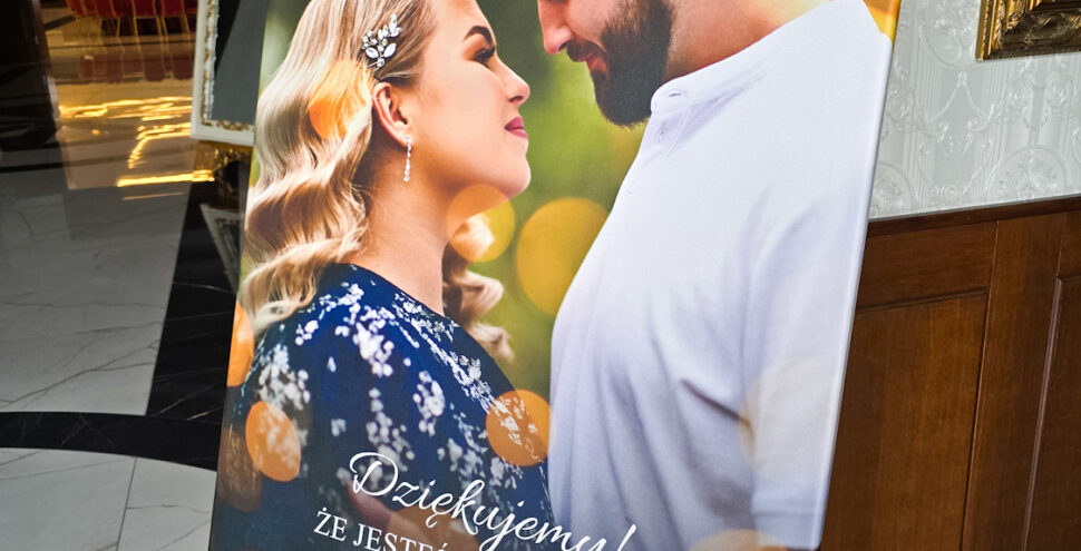 Tablica powitalna ze zdjęciem