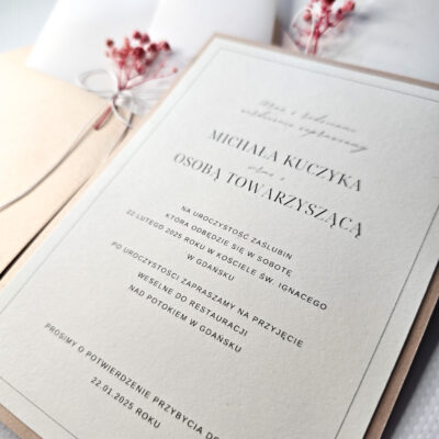 Zaproszenie ślubne Stella