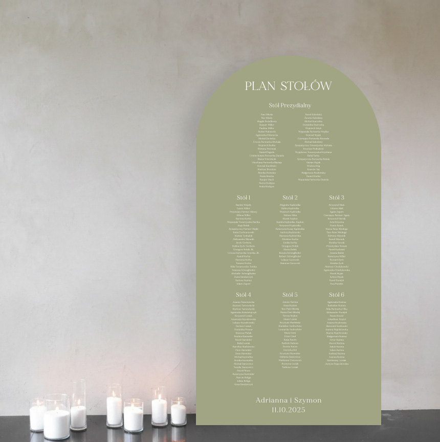 plan stołów green