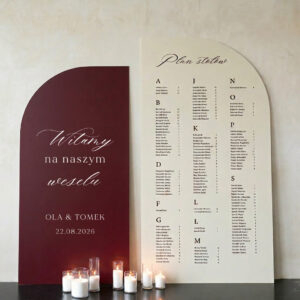 Zestaw VELVET plan stołów+tablica