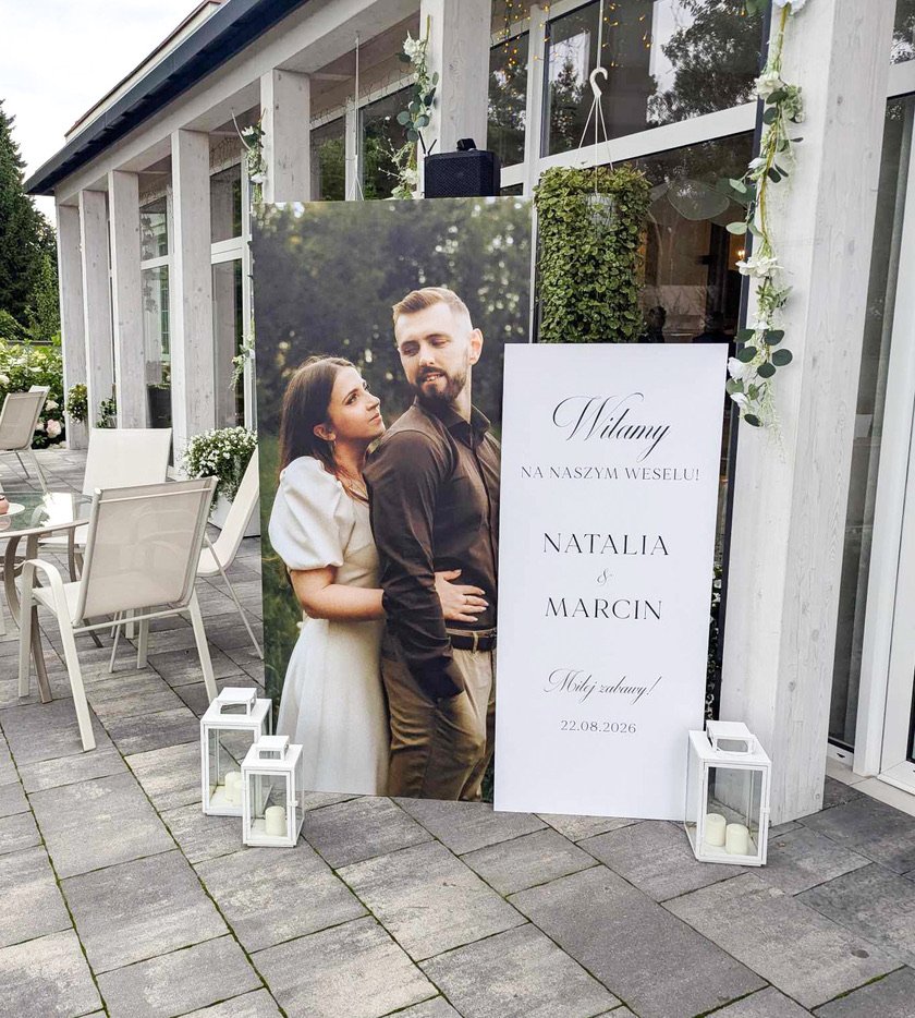 Tablice weselne Bella Busta Wedding