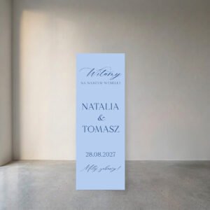 Tablica powitalna 110x40 cm