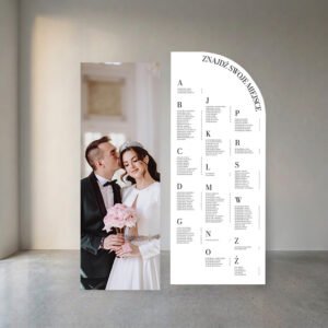 Zestaw DIANA- zdjęcie i plan stołów plus stojaki
