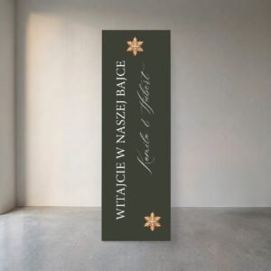 Tablica powitalna 180x60 cm